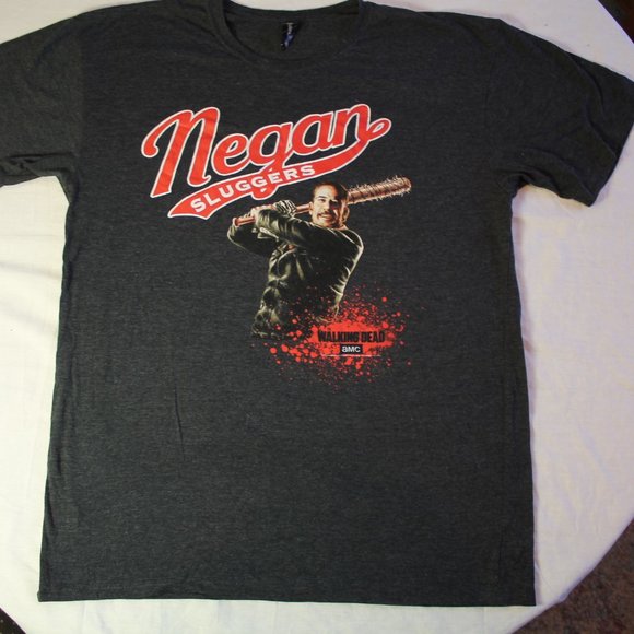 The walking dead lootcrate large negan slugger shirt large grey - Picture 3 of 4